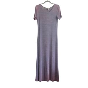 VTG Tanuja Dior Slinky 90s Y2K Maxi Dress Ombre Short Sleeve T-Shirt Casual